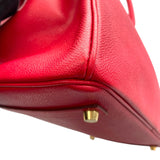 エルメス HERMES バーキン35 □G刻 ルージュヴィフ GD金具 エプソン レディース ハンドバッグ