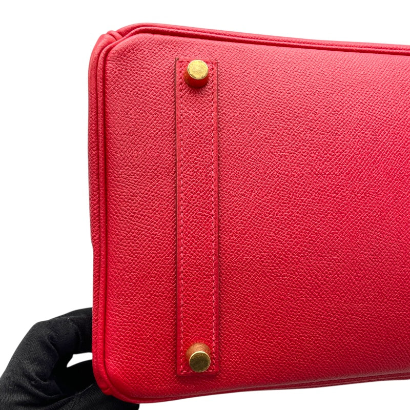 エルメス HERMES バーキン35 □G刻 ルージュヴィフ GD金具 エプソン レディース ハンドバッグ