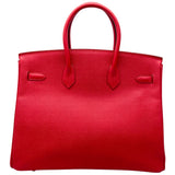 エルメス HERMES バーキン35 □G刻 ルージュヴィフ GD金具 エプソン レディース ハンドバッグ