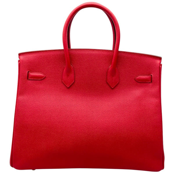 エルメス HERMES バーキン35 □G刻 ルージュヴィフ GD金具 エプソン レディース ハンドバッグ
