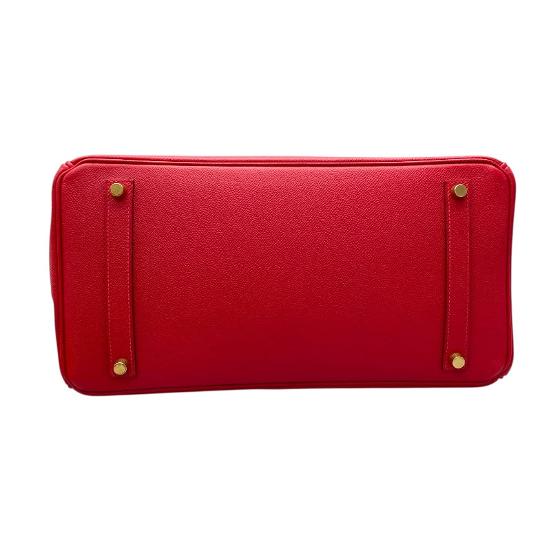エルメス HERMES バーキン35 □G刻 ルージュヴィフ GD金具 エプソン レディース ハンドバッグ
