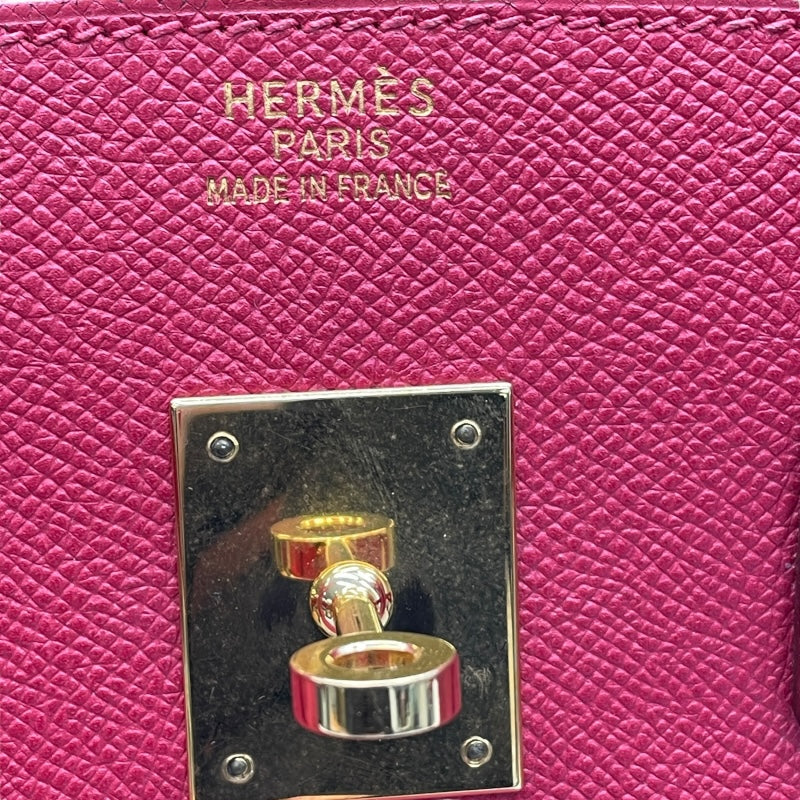 エルメス HERMES バーキン35 □G刻 ルージュヴィフ GD金具 エプソン レディース ハンドバッグ