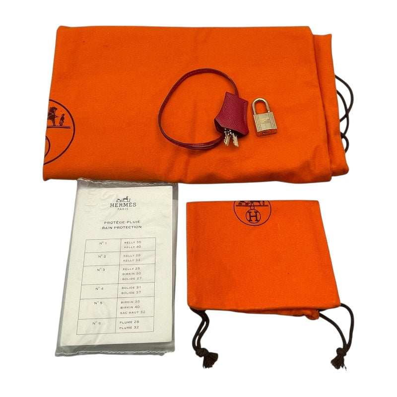 エルメス HERMES バーキン35 □G刻 ルージュヴィフ GD金具 エプソン レディース ハンドバッグ