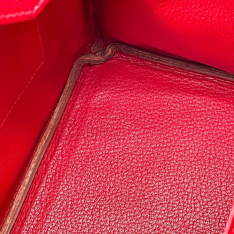エルメス HERMES バーキン35 □G刻 ルージュヴィフ GD金具 エプソン レディース ハンドバッグ