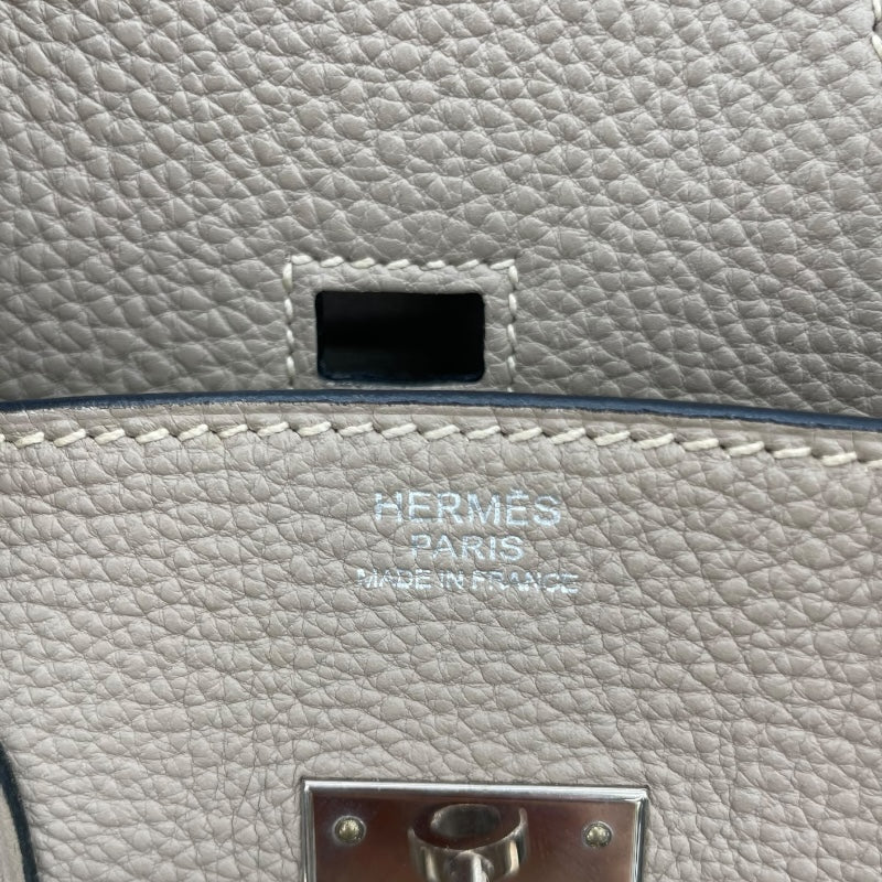 エルメス HERMES バーキン30 □K刻 トゥルティエールグレー/SV金具 トゴ レディース ハンドバッグ