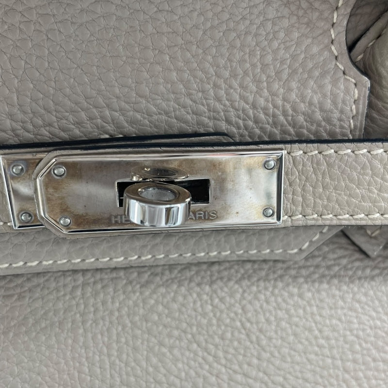 エルメス HERMES バーキン30 □K刻 トゥルティエールグレー/SV金具 トゴ レディース ハンドバッグ