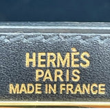 エルメス HERMES ケリー28 外縫い □F刻 ブラック/GD金具 ボックスカーフ レディース ショルダーバッグ