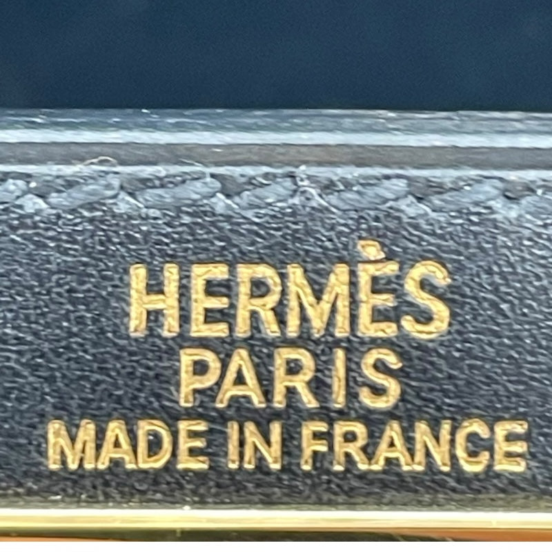 エルメス HERMES ケリー28 外縫い □F刻 ブラック/GD金具 ボックスカーフ レディース ショルダーバッグ