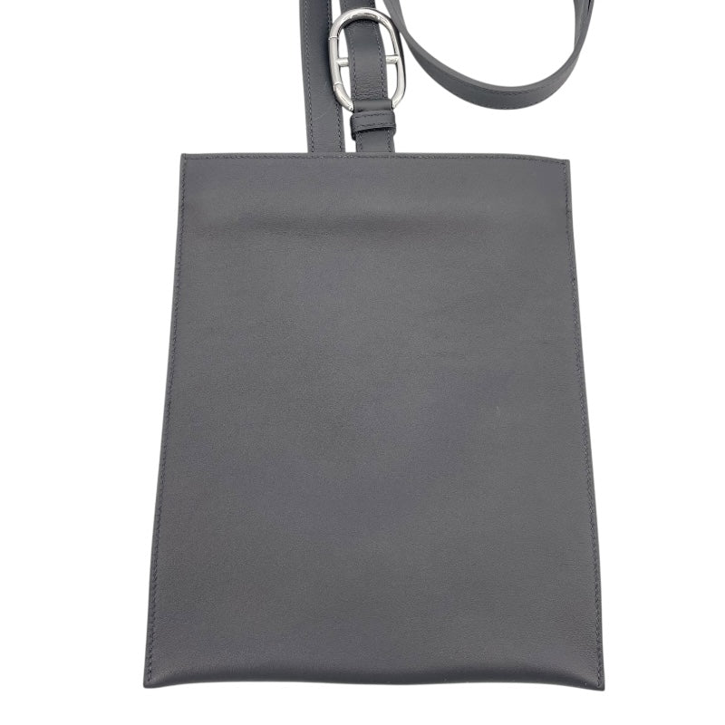 エルメス HERMES ポルトフォイユ ポッシャンプリュス U刻印　(2022年製) ブラック　シルバー金具 スイフト ユニセックス ボディバッグ