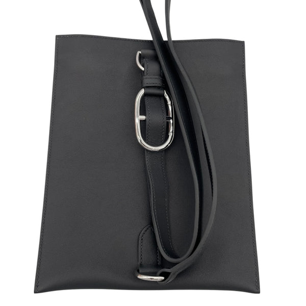 エルメス HERMES ポルトフォイユ ポッシャンプリュス U刻印　(2022年製) ブラック　シルバー金具 スイフト ユニセックス ボディバッグ
