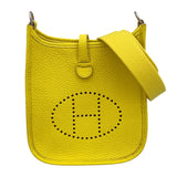 エルメス HERMES エヴリンTPM ライム/SV金具 トリヨン レディース ショルダーバッグ