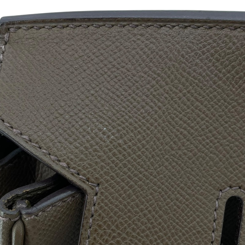 エルメス HERMES バーキン35 □K刻 トープ/SV金具 エプソン レディース ハンドバッグ