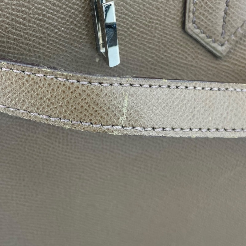 エルメス HERMES バーキン35 □K刻 トープ/SV金具 エプソン レディース ハンドバッグ