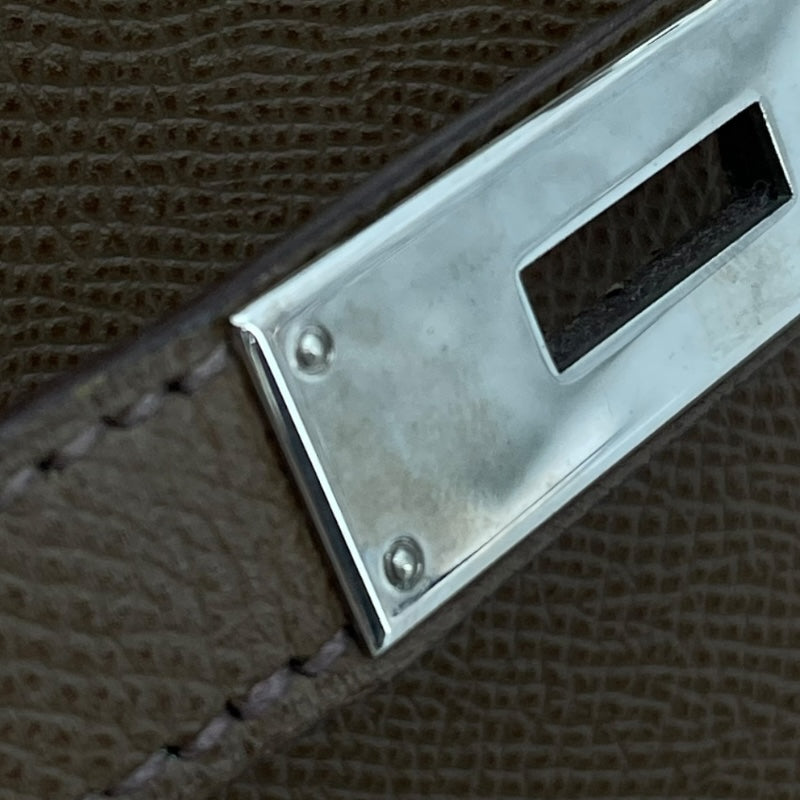 エルメス HERMES バーキン35 □K刻 トープ/SV金具 エプソン レディース ハンドバッグ