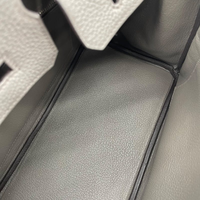 エルメス HERMES バーキン25 U刻印 エタン/SV金具 トゴ レディース ハンドバッグ