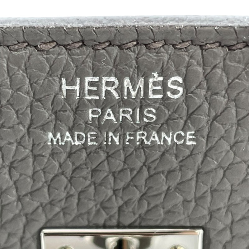 エルメス HERMES バーキン25 U刻印 エタン/SV金具 トゴ レディース ハンドバッグ