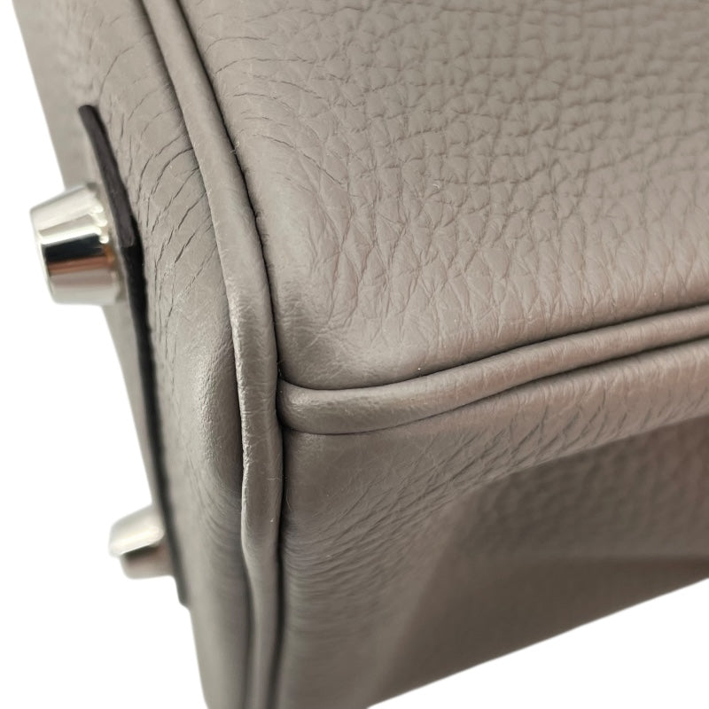 エルメス HERMES バーキン25 U刻印 エタン/SV金具 トゴ レディース ハンドバッグ
