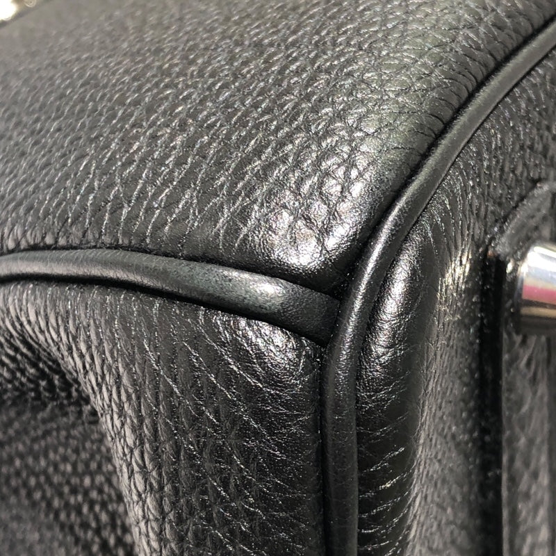 エルメス HERMES バーキン35 □L刻 ブラック×SV金具 トゴ レディース ハンドバッグ
