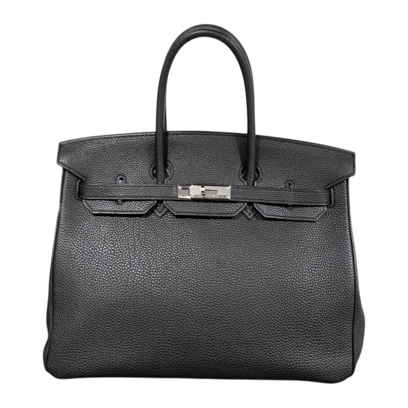 エルメス HERMES バーキン35 □L刻 ブラック×SV金具 トゴ レディース ハンドバッグ