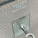 エルメス HERMES バーキン35 □D刻 トゥルティエ―ルグレー/SV金具 トリヨン レディース ハンドバッグ