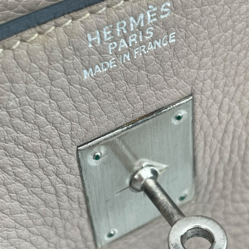 エルメス HERMES バーキン35 □D刻 トゥルティエ―ルグレー/SV金具 トリヨン レディース ハンドバッグ