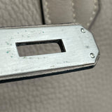 エルメス HERMES バーキン35 □D刻 トゥルティエ―ルグレー/SV金具 トリヨン レディース ハンドバッグ