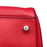 エルメス HERMES リンディ26 X刻 ルージュカザック　シルバー金具 トリヨン レディース ショルダーバッグ