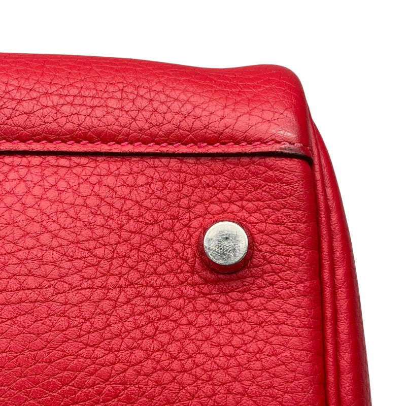 エルメス HERMES リンディ26 X刻 ルージュカザック　シルバー金具 トリヨン レディース ショルダーバッグ