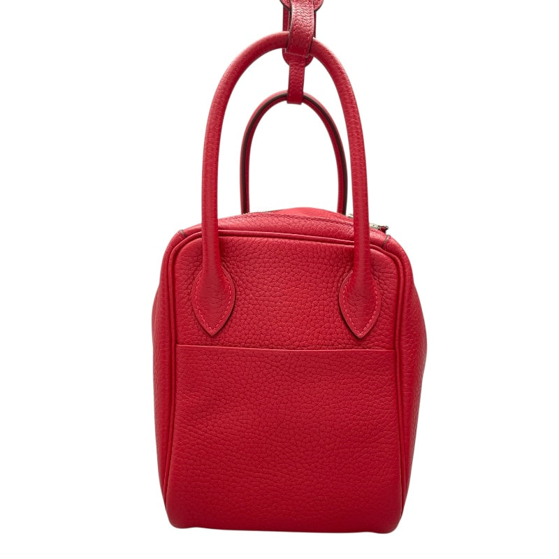 エルメス HERMES リンディ26 X刻 ルージュカザック　シルバー金具 トリヨン レディース ショルダーバッグ