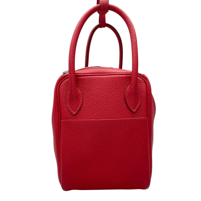 エルメス HERMES リンディ26 X刻 ルージュカザック　シルバー金具 トリヨン レディース ショルダーバッグ