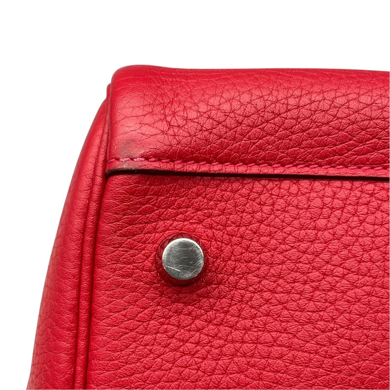 エルメス HERMES リンディ26 X刻 ルージュカザック　シルバー金具 トリヨン レディース ショルダーバッグ