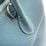 エルメス HERMES ボリード31 □K刻 ブルージーン×シルバー金具 トリヨン レディース ハンドバッグ