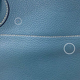 エルメス HERMES ボリード31 □K刻 ブルージーン×シルバー金具 トリヨン レディース ハンドバッグ