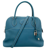 エルメス HERMES ボリード31 □K刻 ブルージーン×シルバー金具 トリヨン レディース ハンドバッグ