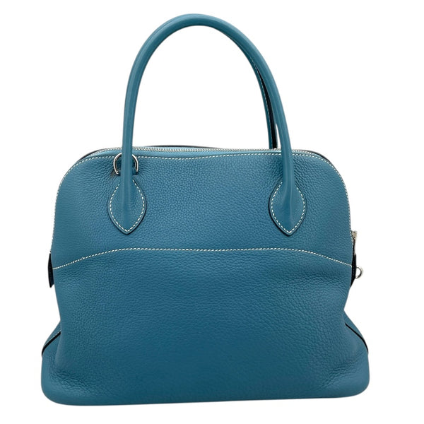エルメス HERMES ボリード31 □K刻 ブルージーン×シルバー金具 トリヨン レディース ハンドバッグ