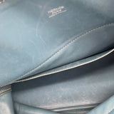 エルメス HERMES ボリード31 □K刻 ブルージーン×シルバー金具 トリヨン レディース ハンドバッグ