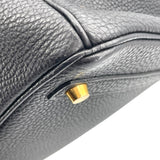 エルメス HERMES バーキン30 □G刻 ブラック×ゴールド金具 トゴ レディース ハンドバッグ