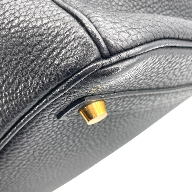 エルメス HERMES バーキン30 □G刻 ブラック×ゴールド金具 トゴ レディース ハンドバッグ