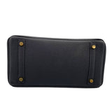 エルメス HERMES バーキン30 □G刻 ブラック×ゴールド金具 トゴ レディース ハンドバッグ