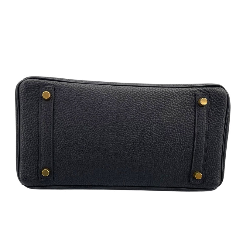 エルメス HERMES バーキン30 □G刻 ブラック×ゴールド金具 トゴ レディース ハンドバッグ