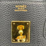 エルメス HERMES バーキン30 □G刻 ブラック×ゴールド金具 トゴ レディース ハンドバッグ