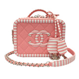 シャネル CHANEL CCフィグリーショルダー A93342　27番台 ピンク　シルバー金具 キャビアスキン レディース ショルダーバッグ