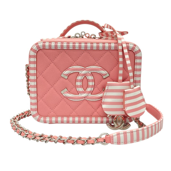 【ピンクが女子力アップ♪】CHANEL ショルダーバック シャネル CHANEL CCフィグリーショルダー A93342 27番台 ピンク