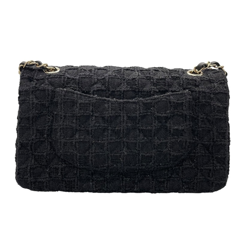 シャネル CHANEL マトラッセ25 A01112 31番台 ブラック　ゴールド金具 ツイード レディース ショルダーバッグ