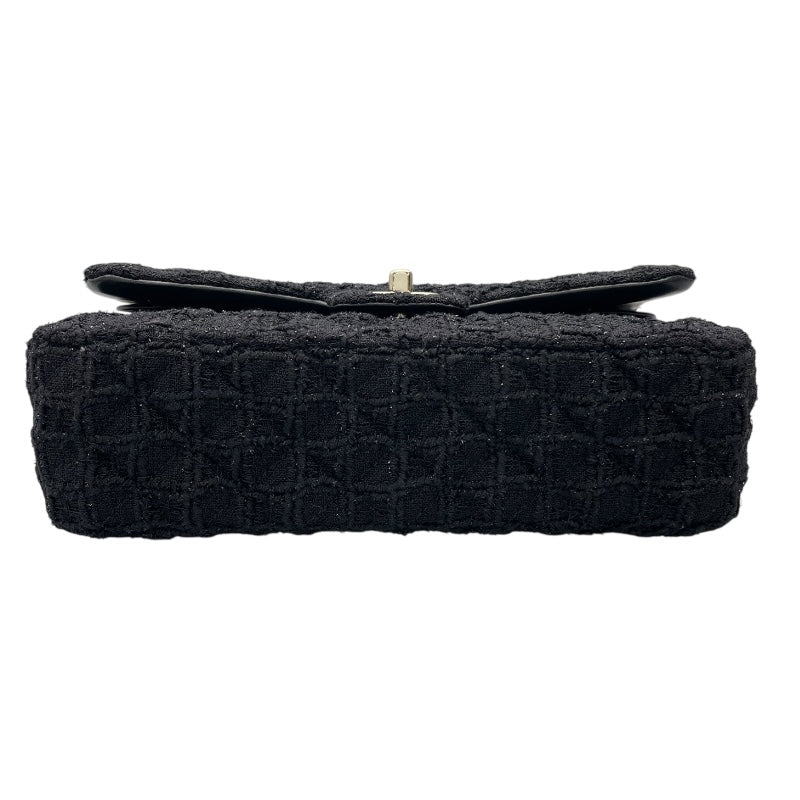 シャネル CHANEL マトラッセ25 A01112 31番台 ブラック　ゴールド金具 ツイード レディース ショルダーバッグ