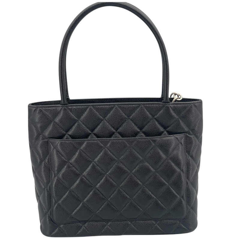 シャネル CHANEL 復刻トート A01804 5番台 ブラック キャビアスキン レディース トートバッグ