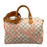 ルイ・ヴィトン LOUIS VUITTON スピーディバンドリエール30 タヒチコレクション N41052 ベージュ ダミエアズール レディース ショルダーバッグ