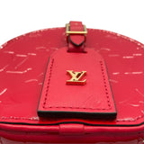 ルイ・ヴィトン LOUIS VUITTON ボワットシャポースープ M90498 ルージュ　ゴールド金具 ヴェルニ レディース ショルダーバッグ