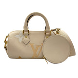 ルイ・ヴィトン LOUIS VUITTON パピヨンBB M45708 ベージュ　ゴールド金具 モノグラム・アンプラント レディース ショルダーバッグ
