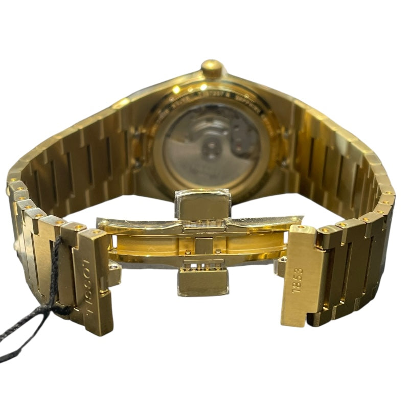 ティソ TISSOT PRX 35mm T137.207.33.021.00 イエローゴールドPVDコーティング316L ステンレススチールケース 自動巻き メンズ 腕時計